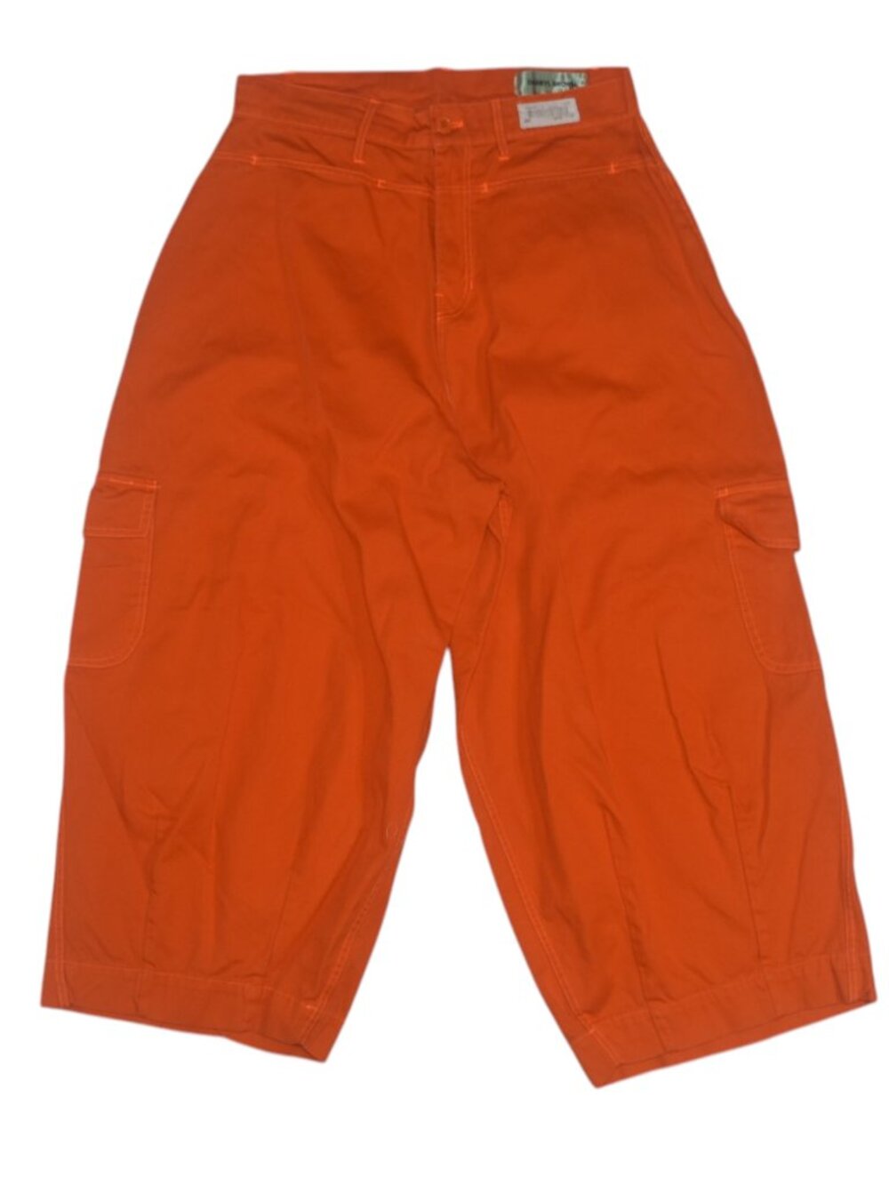 Rare Darryl Brown Japanese Cargo Pants Barrel Shape in Orange 34